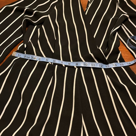 Altar’d State Black and White Striped Romper - Picture 6 of 10